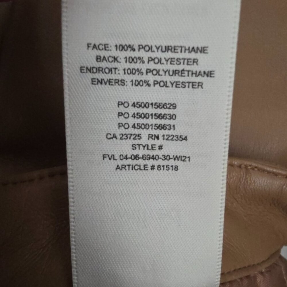 Wilfred Melina Faux Leather Cropped Straight Leg Pants 8 - Picture 12 of 14
